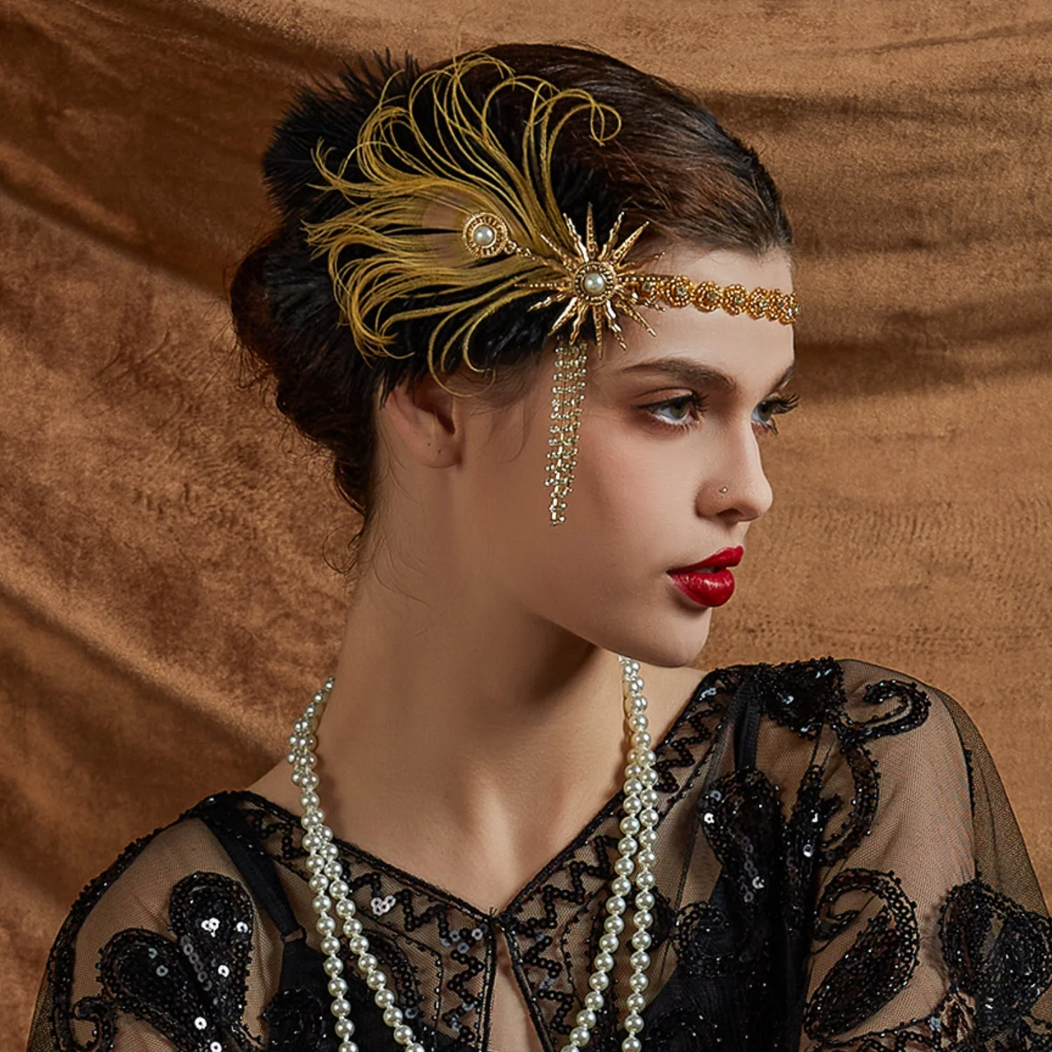 Women'S Fashion In The 1920S - Opaska do włosów z kryształkami 1920s