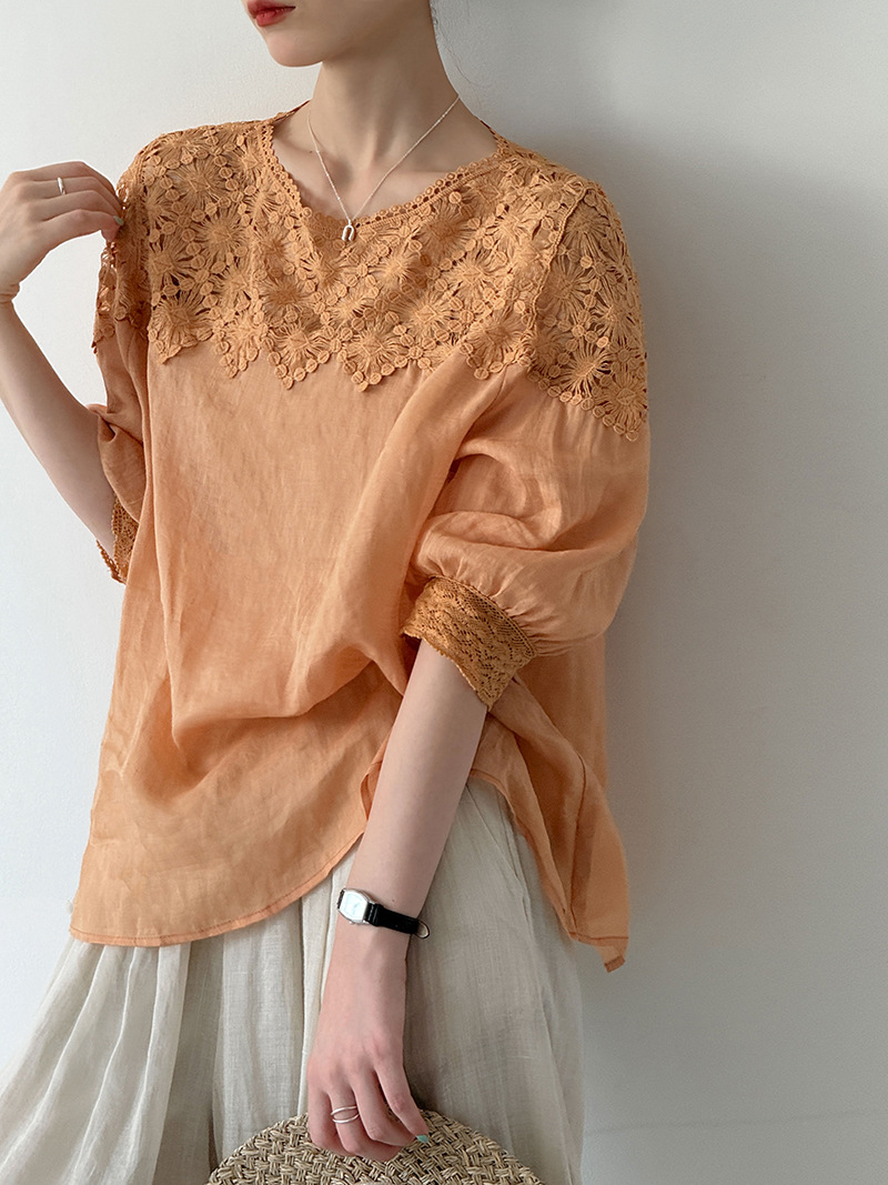 Women'S Fashion For 2026 - Damskie lniane bluzki na lato 2026,
