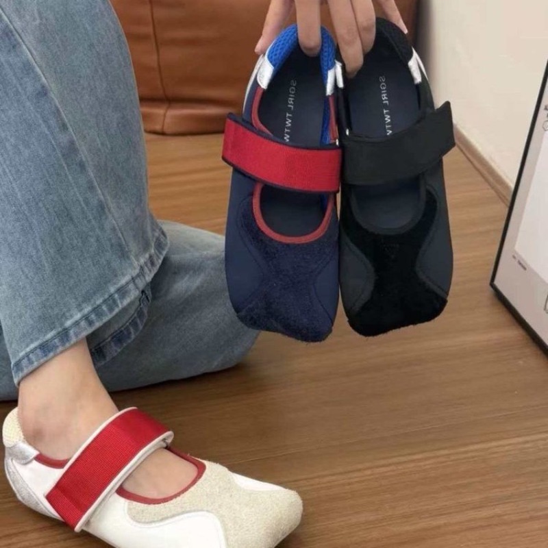 Women'S Fashion Velcro Sneakers - 2026 Nowe, kwadratowe, brzydko-słodkie buty Jane