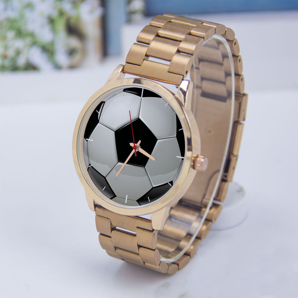 Fashion Women Watch - Piłka nożna Futbol Projekt Kibice Srebrny