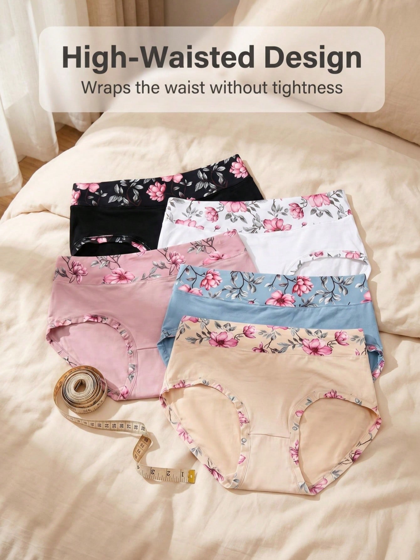 Women'S Fashion Underwear - 5 sztuk damskich majtek plus size