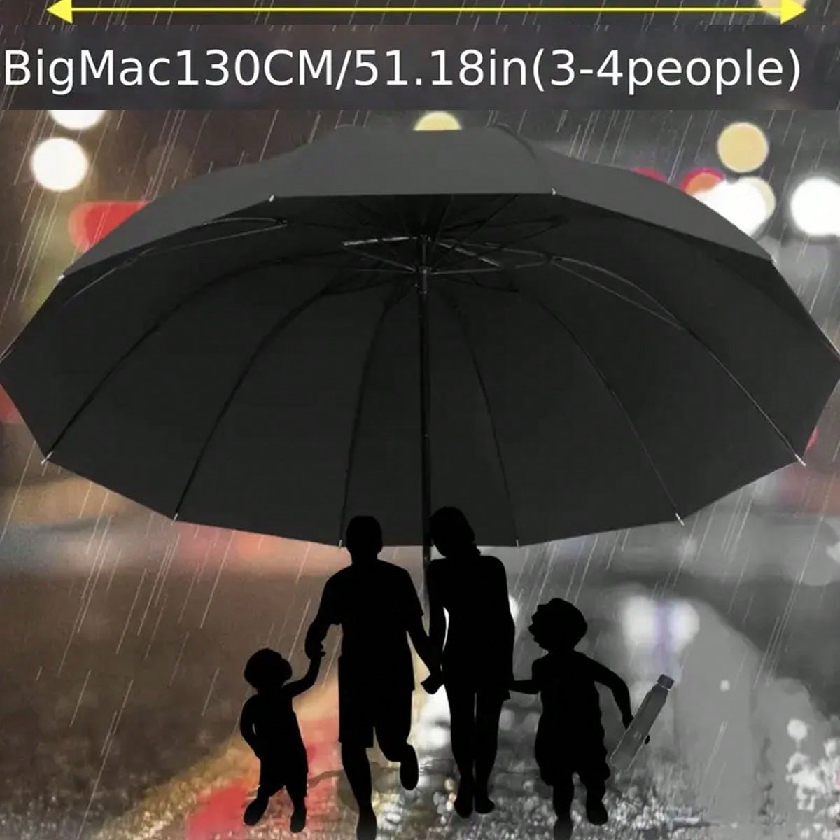 Women'S Fashion Umbrella - Duży parasol wiatroodporny z 12 żeberkami