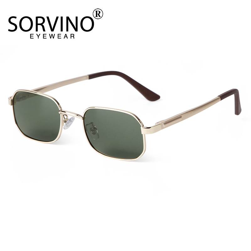Women'S Zara Fashion Brand - SORVINO moda małe prostokątne okulary przeciwsłoneczne
