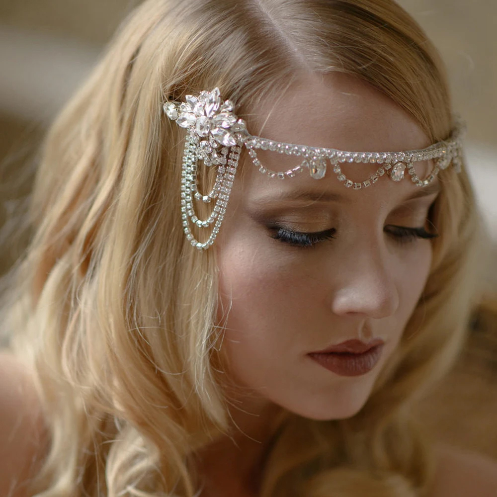Women'S Fashion In The 1920S - Stonefans Vintage Crystal Gatsby Opaska na