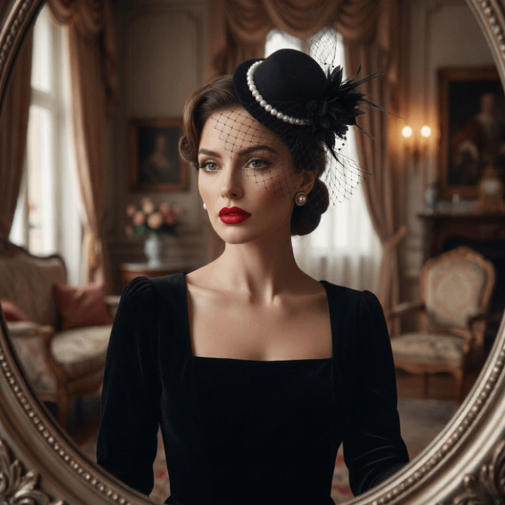 Women'S Fashion In The 1920S - Elegancki kapelusz fascynator w stylu vintage,