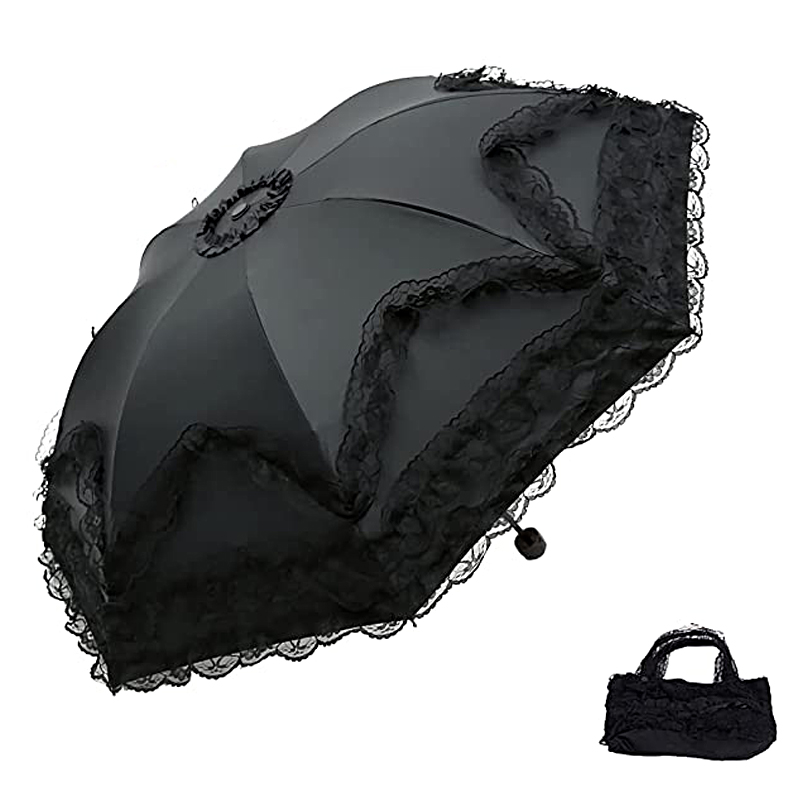 Women'S Fashion Umbrella - Koronka Parasol słoneczny mocny wiatroszczelny koreański
