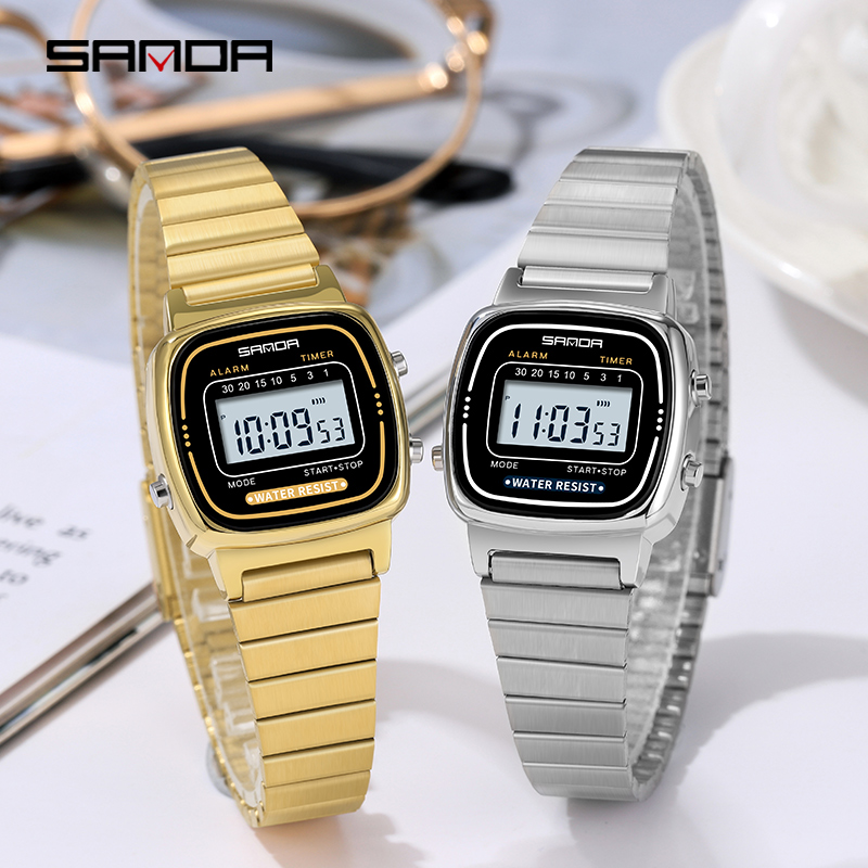 SANDA 6053 elektroniczny zegar – Women Fashion Zone recenzja i cena