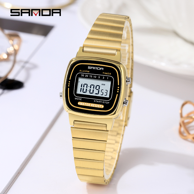 SANDA 6053 elektroniczny zegar – Women Fashion Zone recenzja i cena