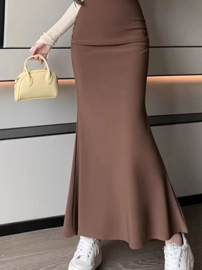 Modna koreańska spódnica w jed – A-Line Skirt Midi recenzja i cena