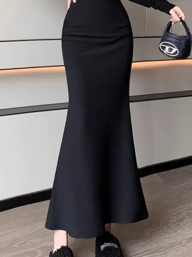 Modna koreańska spódnica w jed – A-Line Skirt Midi recenzja i cena