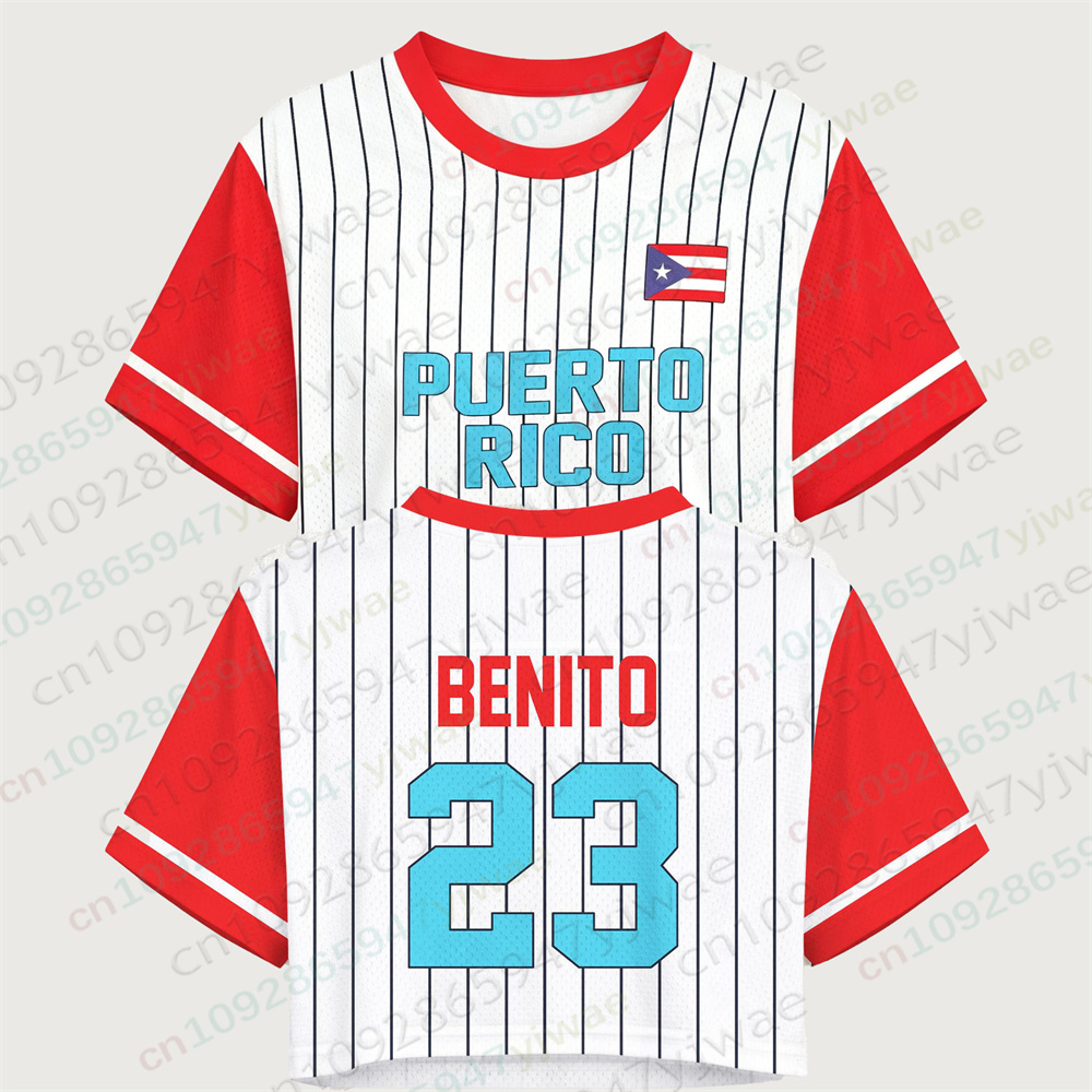 Koszulka Crop Top Puerto Rico, – Women'S Fashion Rugby Shirt recenzja i cena