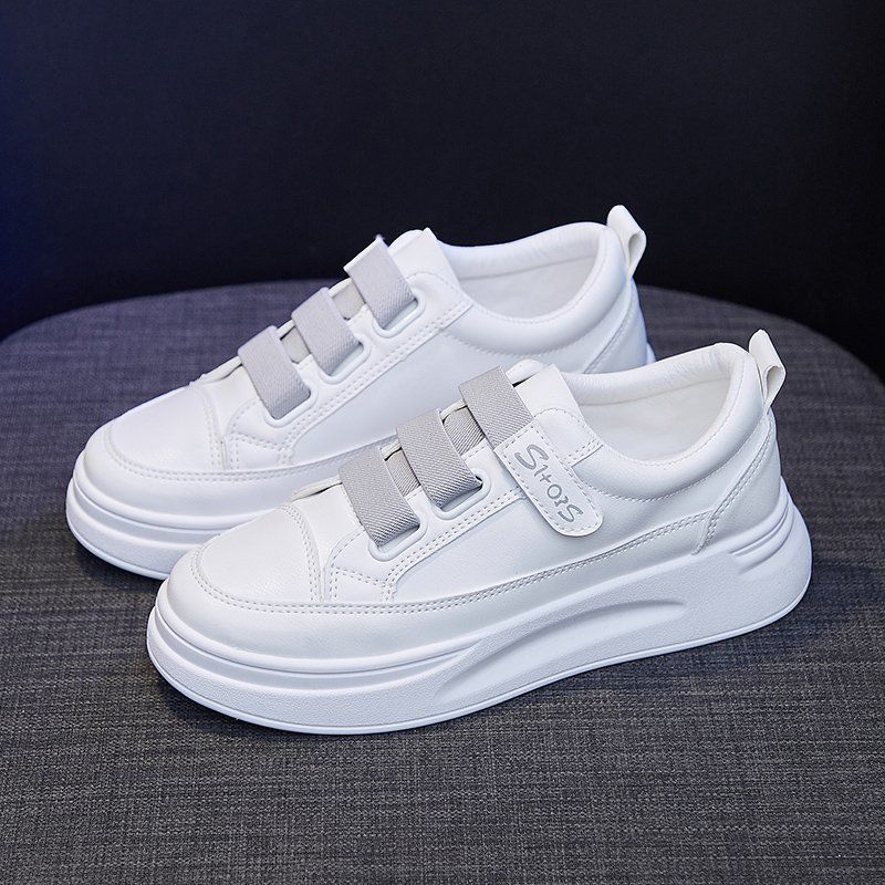 Uniwersalne białe sneakersy da – Women'S Fashion Velcro Sneakers recenzja i cena