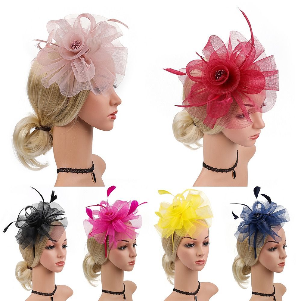 Wstążka z piór stroiki do włos – Women'S Fashion Kentucky Derby recenzja i cena