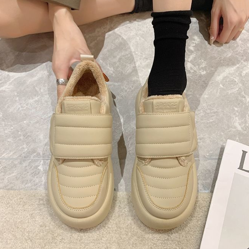 Miękkie Białe Sneakersy w Styl – Women'S Fashion Velcro Sneakers recenzja i cena