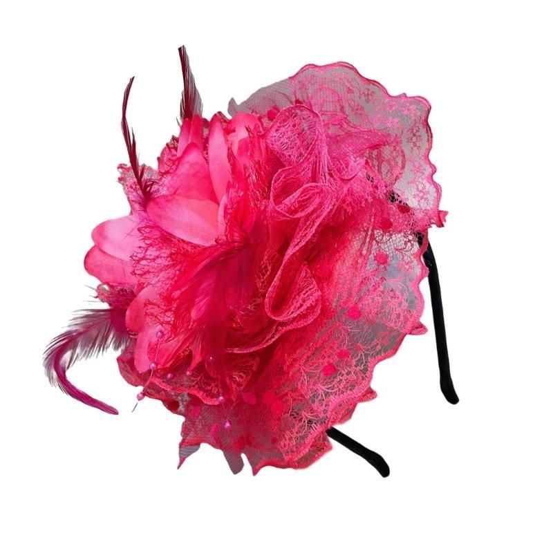 A52E Lace Flower Hair Hoop for – Women'S Fashion In The 1920S recenzja i cena