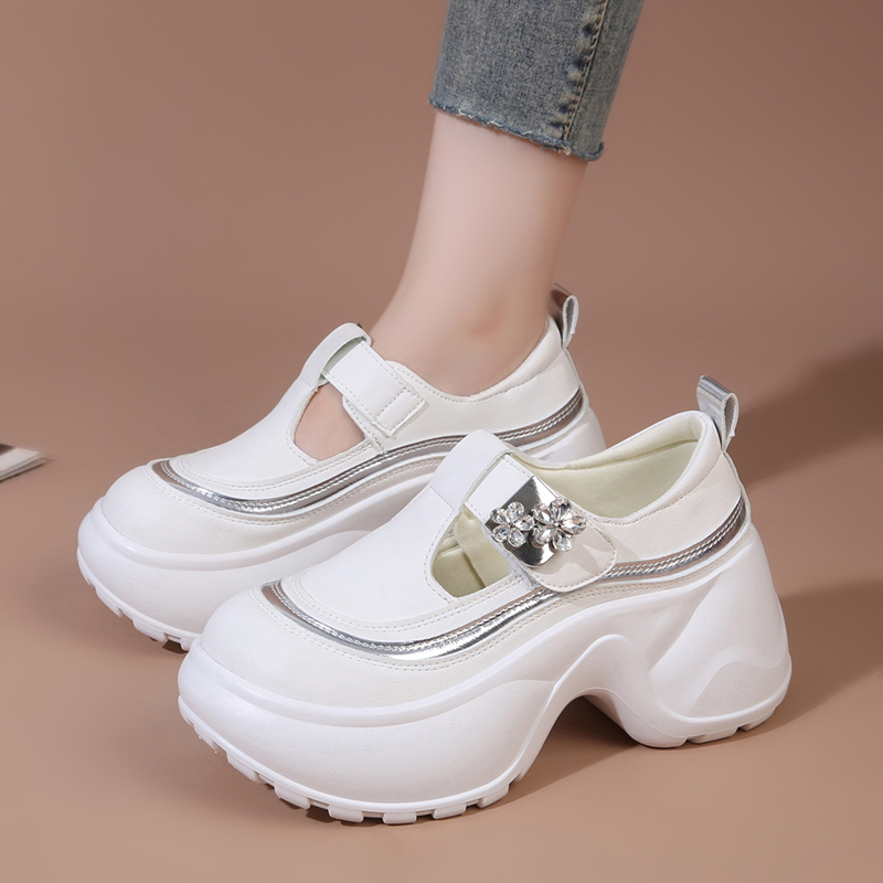 Modne brokatowe buty codzienne – Women'S Fashion Velcro Sneakers recenzja i cena
