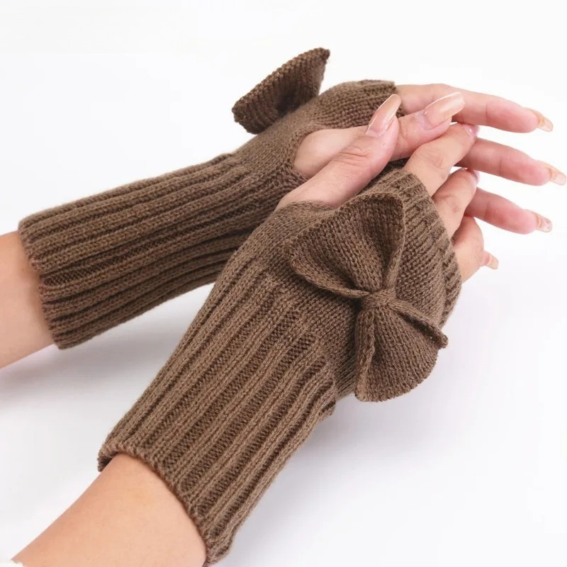 Rękawiczki bez palców z dziani – Women Fashion Gloves recenzja i cena