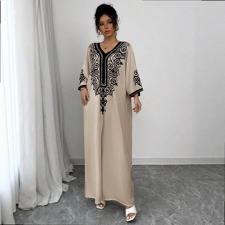Sukienka maxi z dekoltem w ser – Maxi Dress Boho recenzja i cena