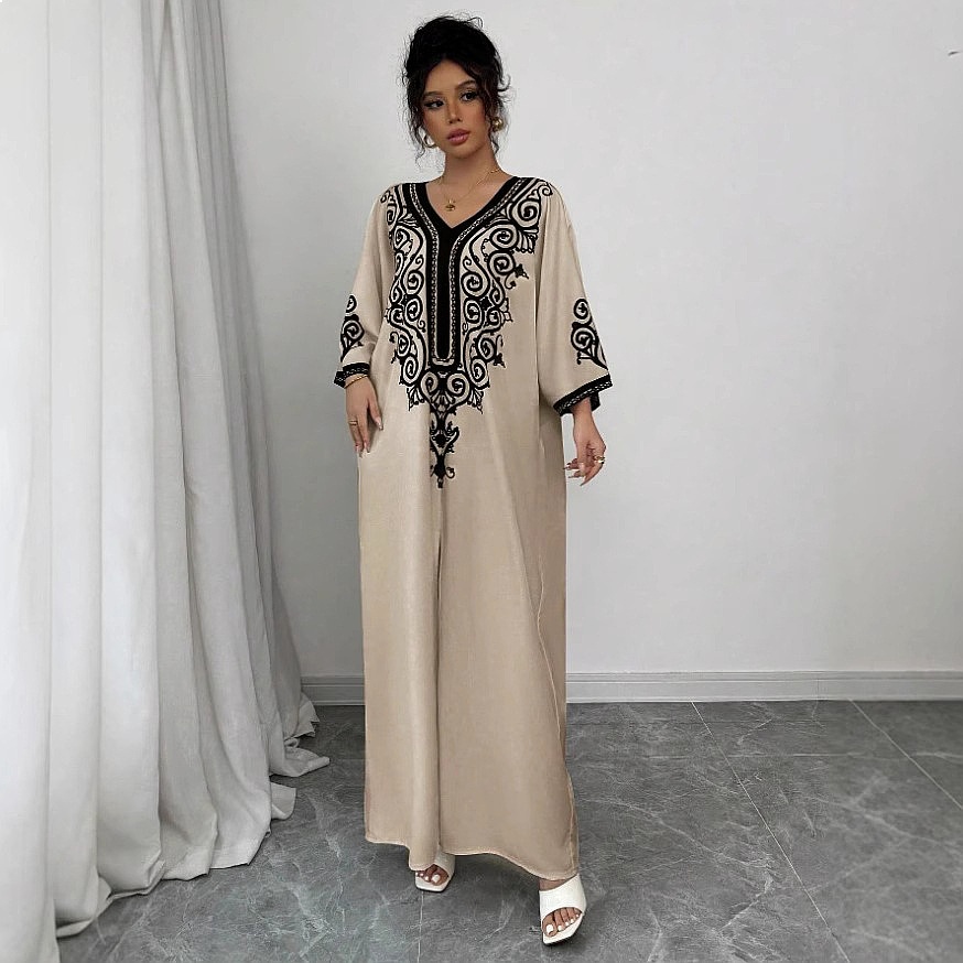 Sukienka maxi z dekoltem w ser – Maxi Dress Boho recenzja i cena