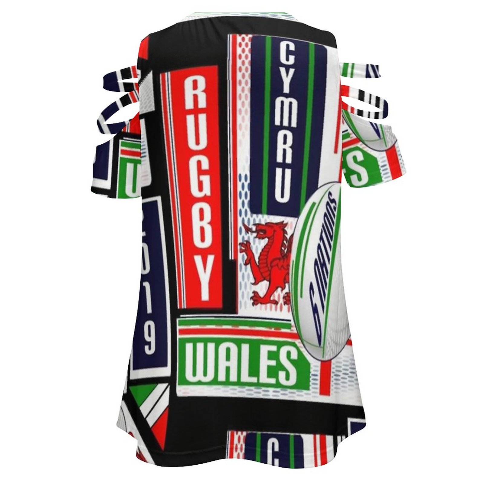 Cymru Welsh Wales Rugby Team D – Women'S Fashion Rugby Shirt recenzja i cena