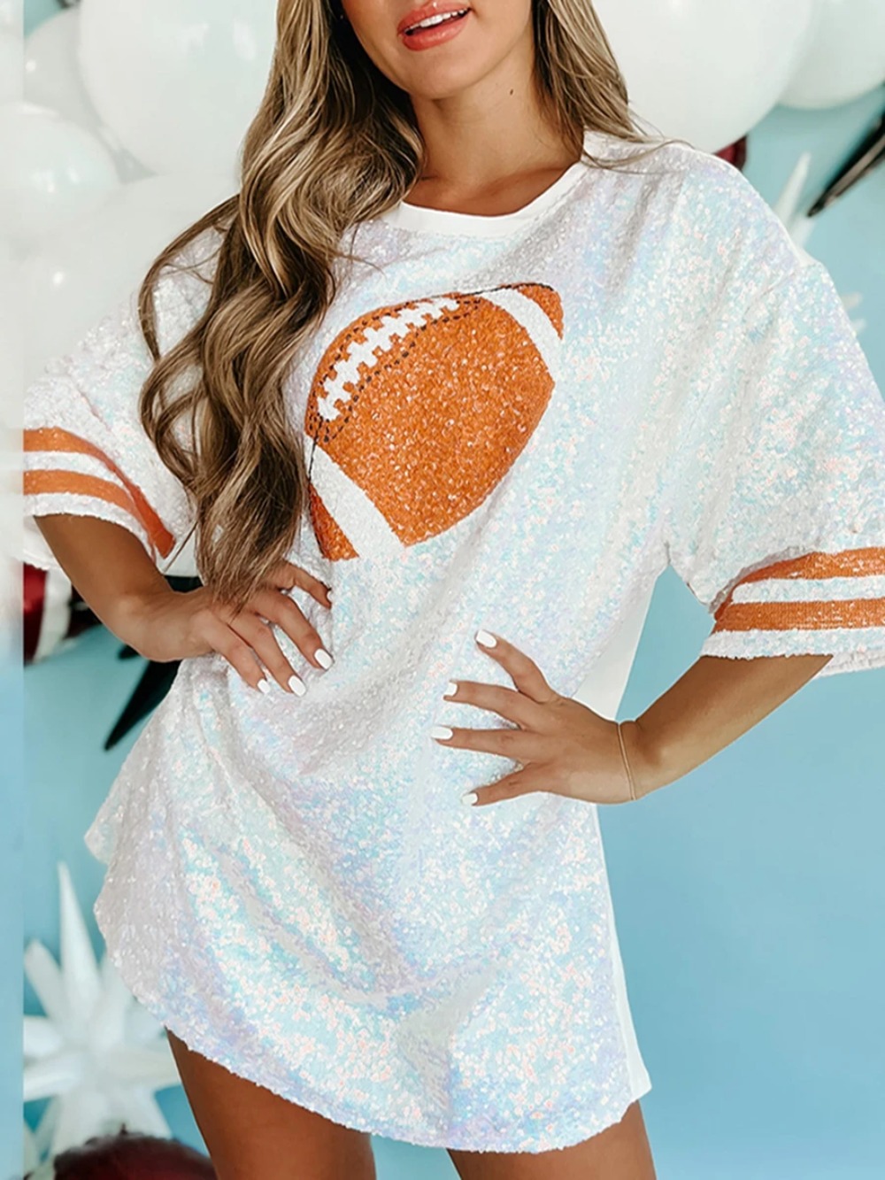 Damskie koszulki z cekinami, d – Women'S Fashion Rugby Shirt recenzja i cena