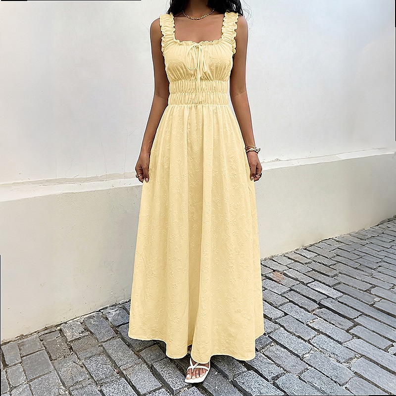 Letnia sukienka bez rękawów z  – Maxi Dress Boho recenzja i cena