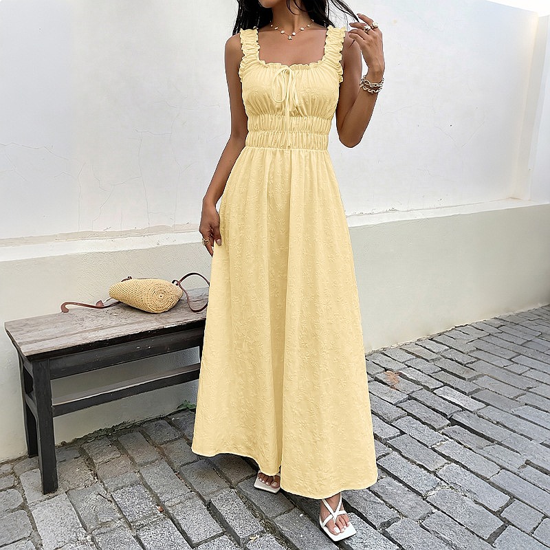 Letnia sukienka bez rękawów z  – Maxi Dress Boho recenzja i cena