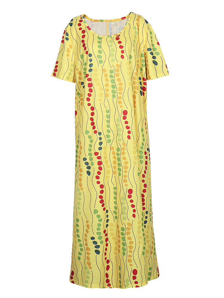 Żółta sukienka midi plus size  – Maxi Dress Boho recenzja i cena