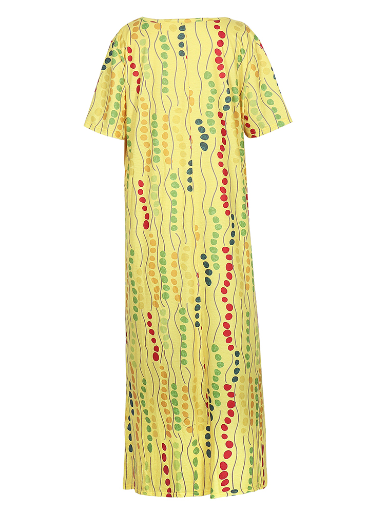 Żółta sukienka midi plus size  – Maxi Dress Boho recenzja i cena