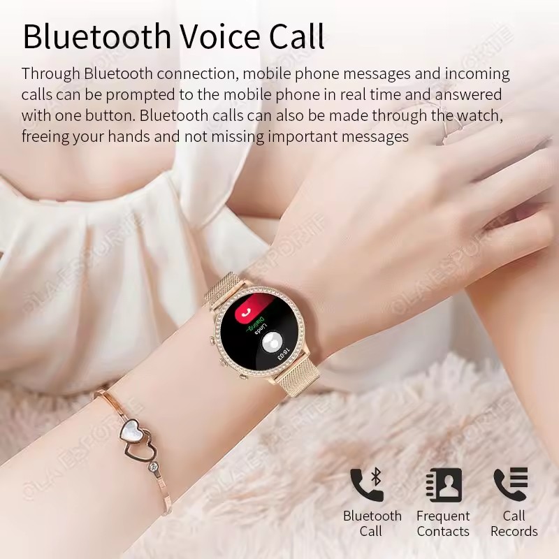Elegancki damski smartwatch z  – Women Fashion Zone recenzja i cena