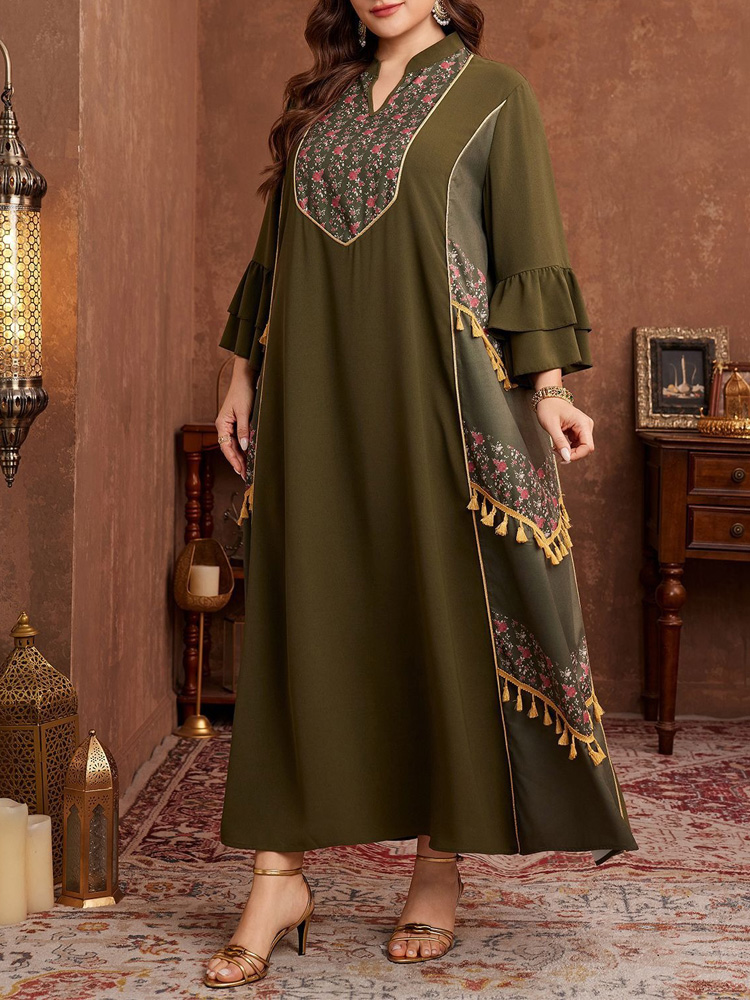 GIBSIE Sukienka Abaya Plus Siz – Maxi Dress Boho recenzja i cena